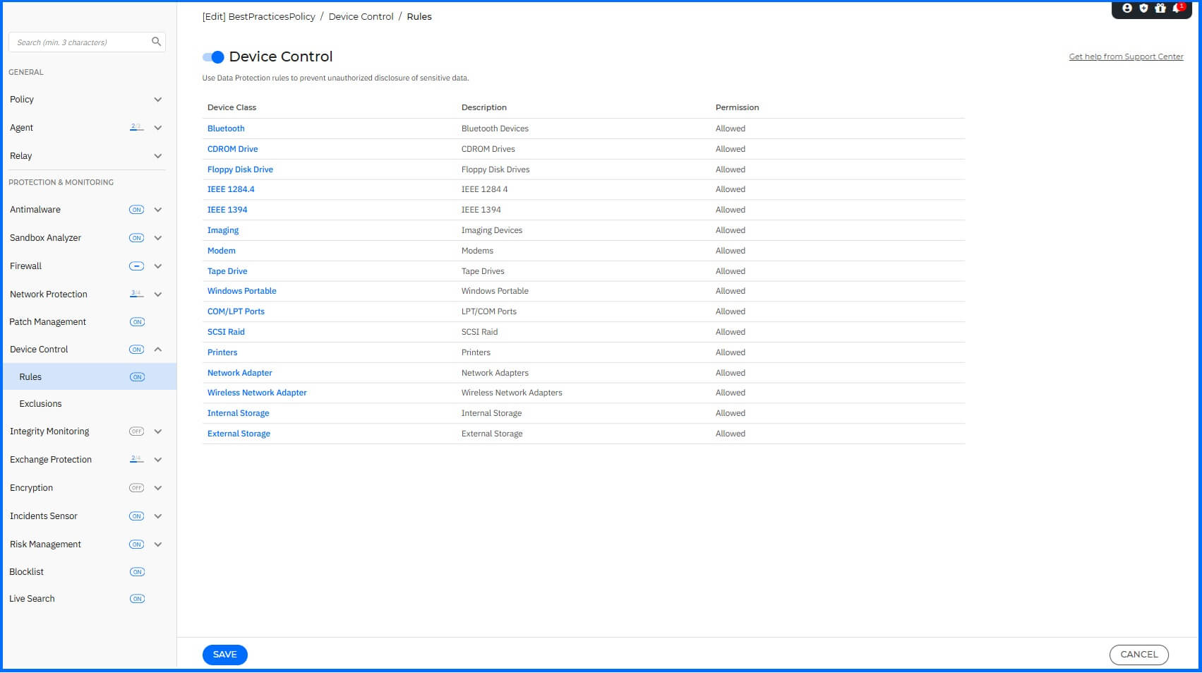 Best Practices - Policy Device Control