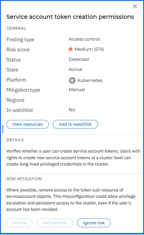 Risk Mitigation Manual Action