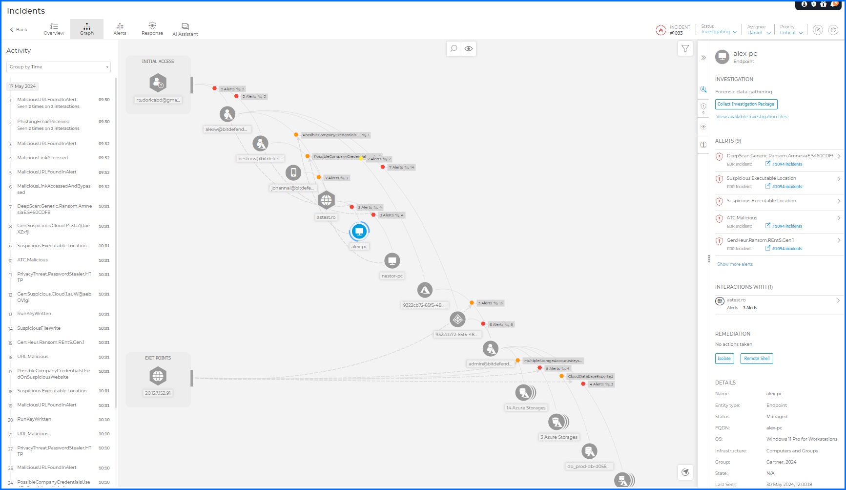 Bitdefender GravityZone Extender Root Cause Analysis