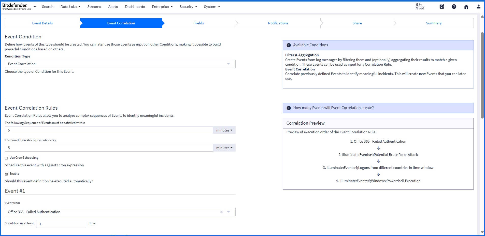 Security Data Lake Correlation Engine