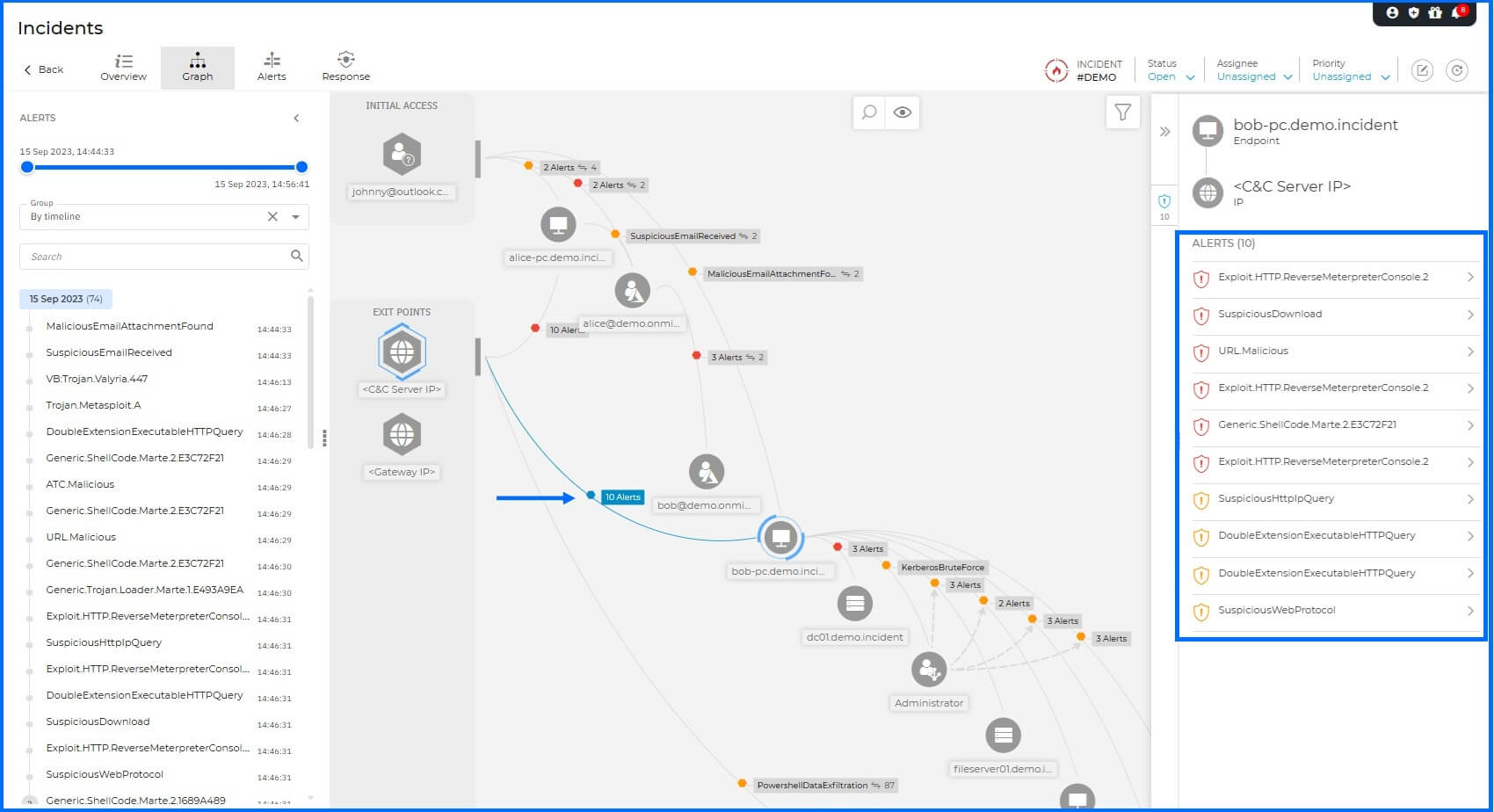 XDR Demo Incident Bob PC