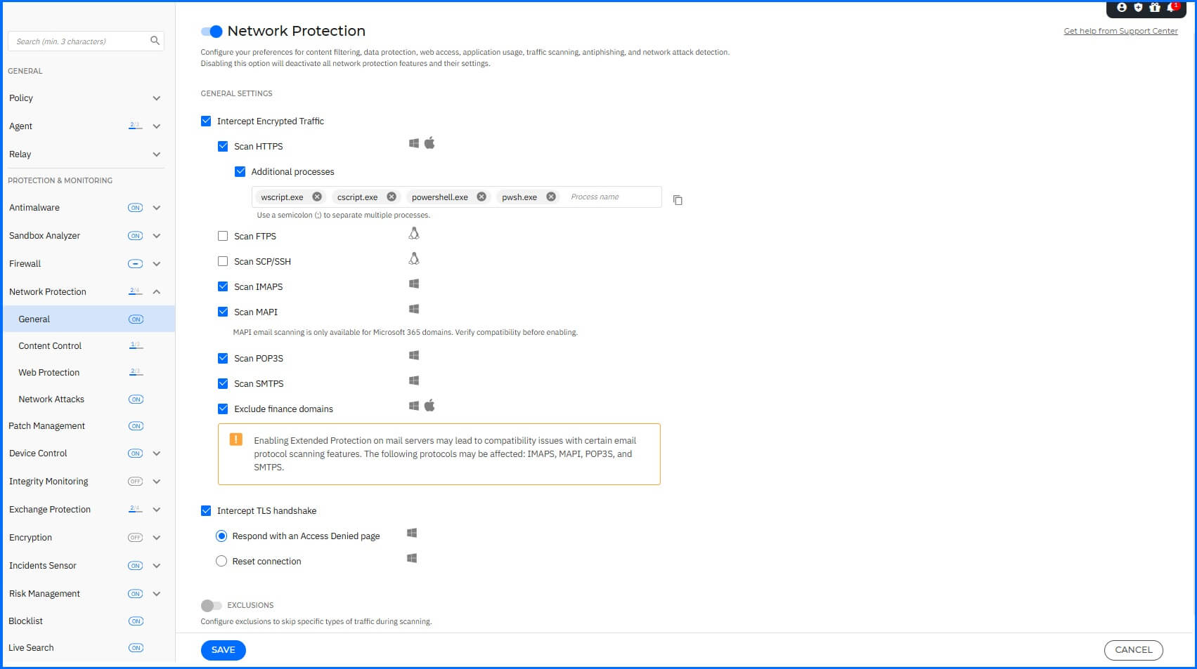 Best Practices - Policy Network Protection