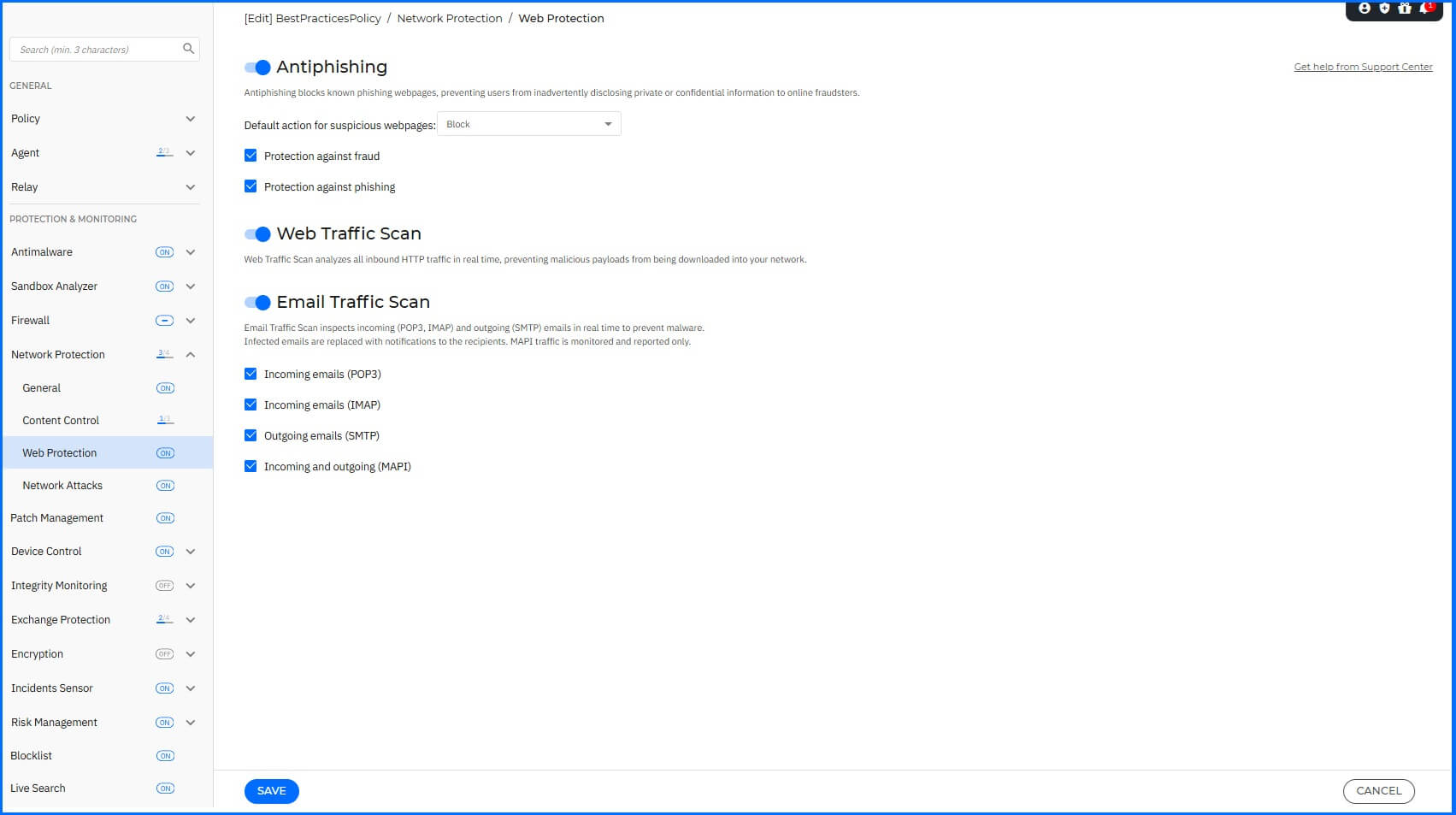 Best Practices - Policy Web Protection